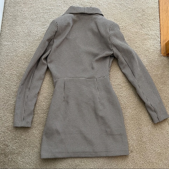 NWT ZARA HOUNDSTOOTH BLAZER DRESS - Picture 11 of 11
